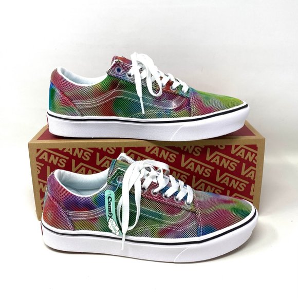VANS Comfycush Shoes Women's Old Bloom Canvas Multicolor Casual Size VN0A5DYCB1T - Picture 10 of 11